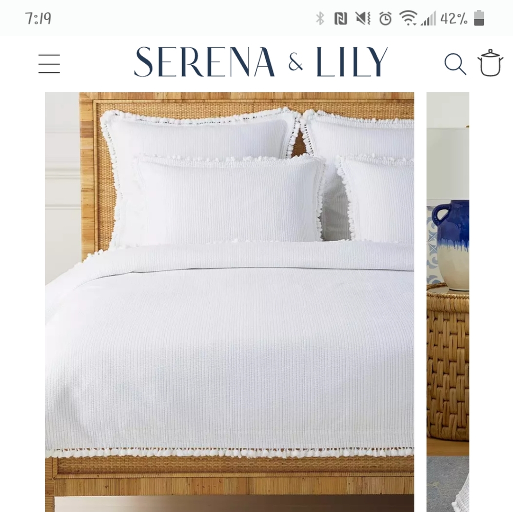 Serina and Lilly Bedspread and Shams